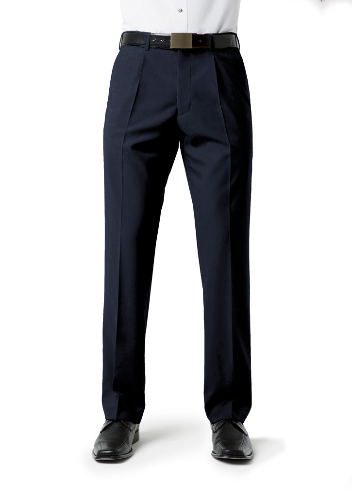 Calça plissada clássica masculina