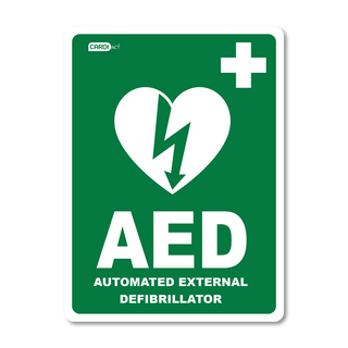 CARDIACT AED Sticker 22.5 x 30cm