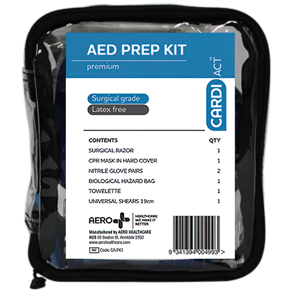 Kit de preparação premium CARDIACT AED 14 x 16 x 6 cm
