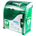 Gabinete DEA conectado ao ar livre verde CARDIACT 42 x 38 x 15 cm 