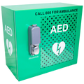 Armário AED externo com alarme CARDIACT com fechadura 48 x 47 x 31 cm 