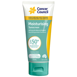 CANCER COUNCIL SPF50+ Moisturising Sunscreen Tube 35mL