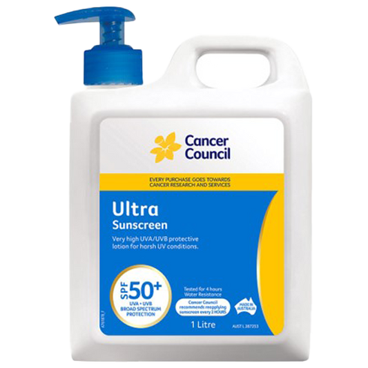 CANCER COUNCIL SPF50+ Sunscreen Ultra Pump 1L