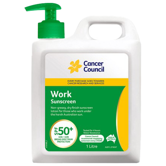 CANCER COUNCIL SPF50+ Work Sunscreen Pump 1L