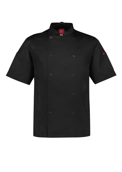 Jaqueta masculina Zest de manga curta para chef