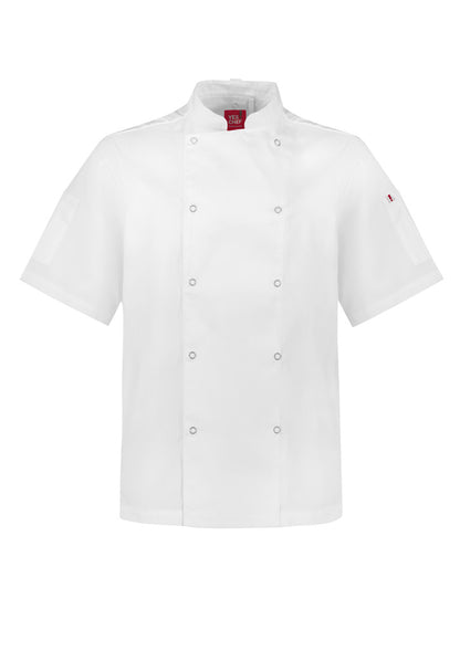 Jaqueta masculina Zest de manga curta para chef