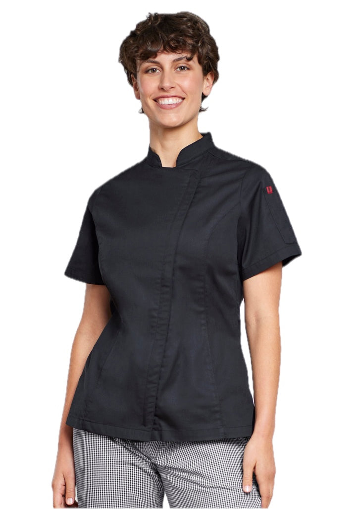 Jaket Koki Alfresco Lengan Pendek Wanita