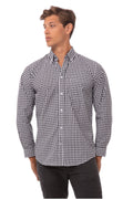 Camisa social masculina de algodão