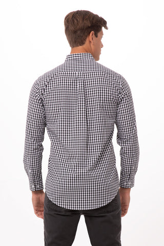 Mens Gingham Dress Shirt