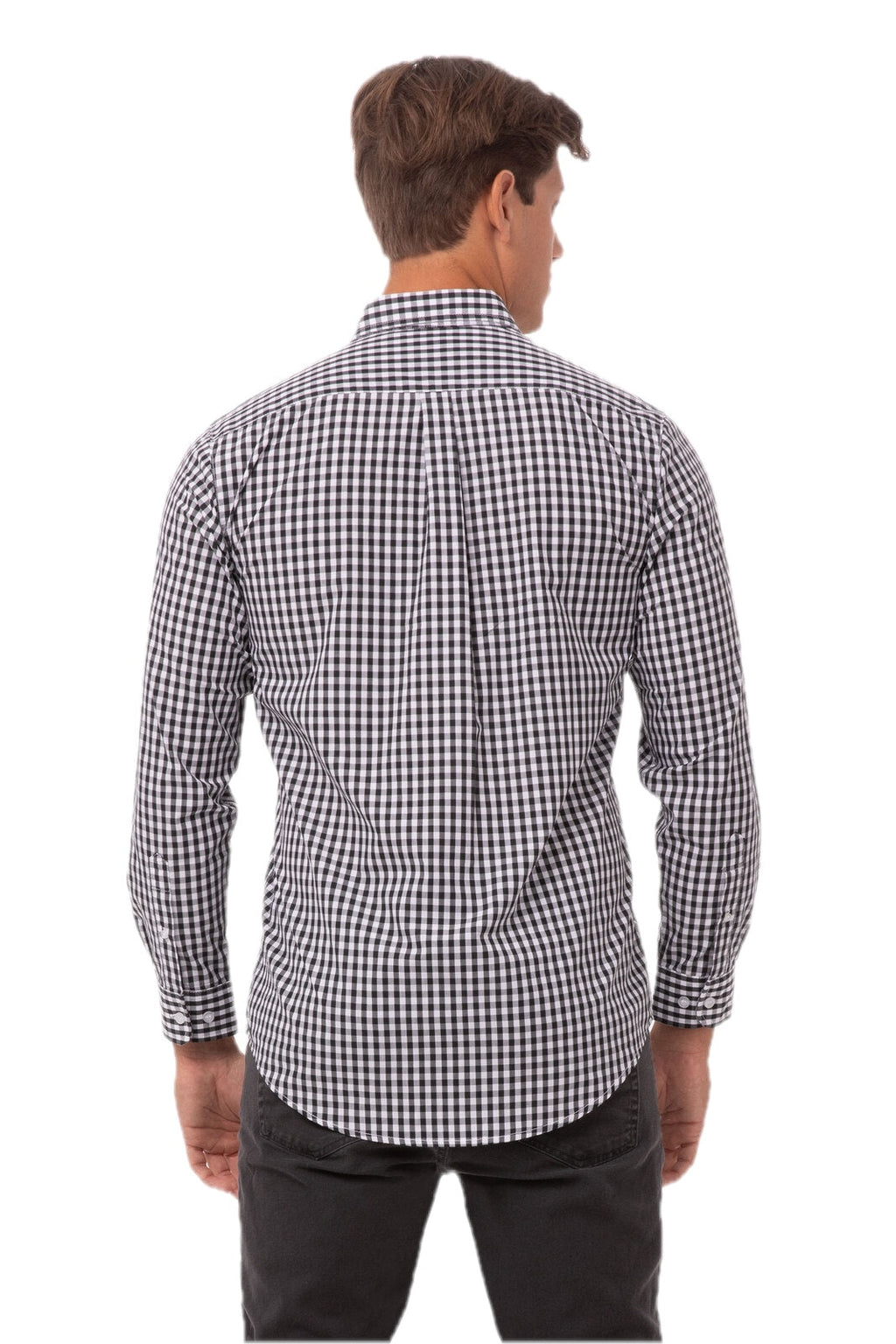 Camisa social masculina de algodão
