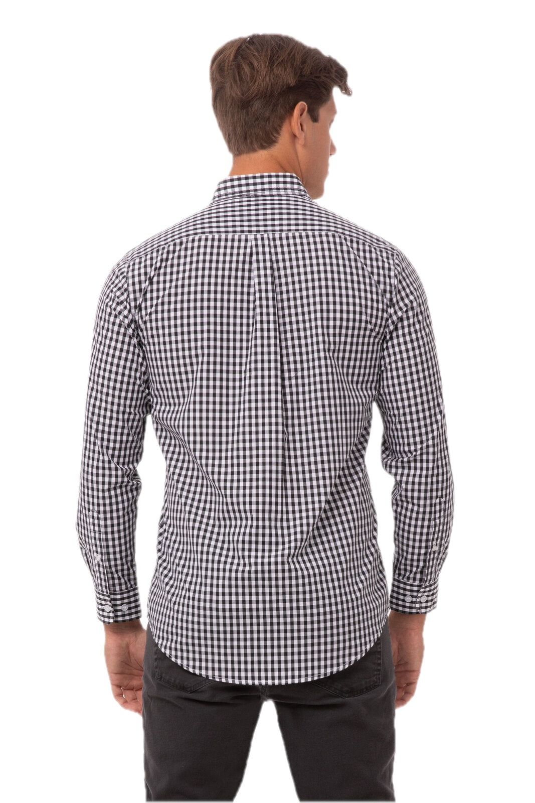 Camisa social masculina de algodão