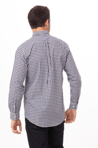 Mens Gingham Dress Shirt