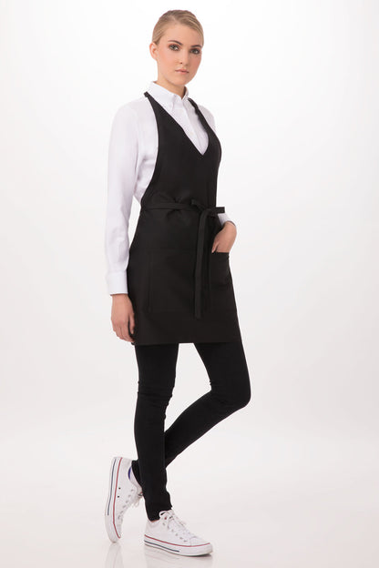 Celemek Tuxedo Leher V