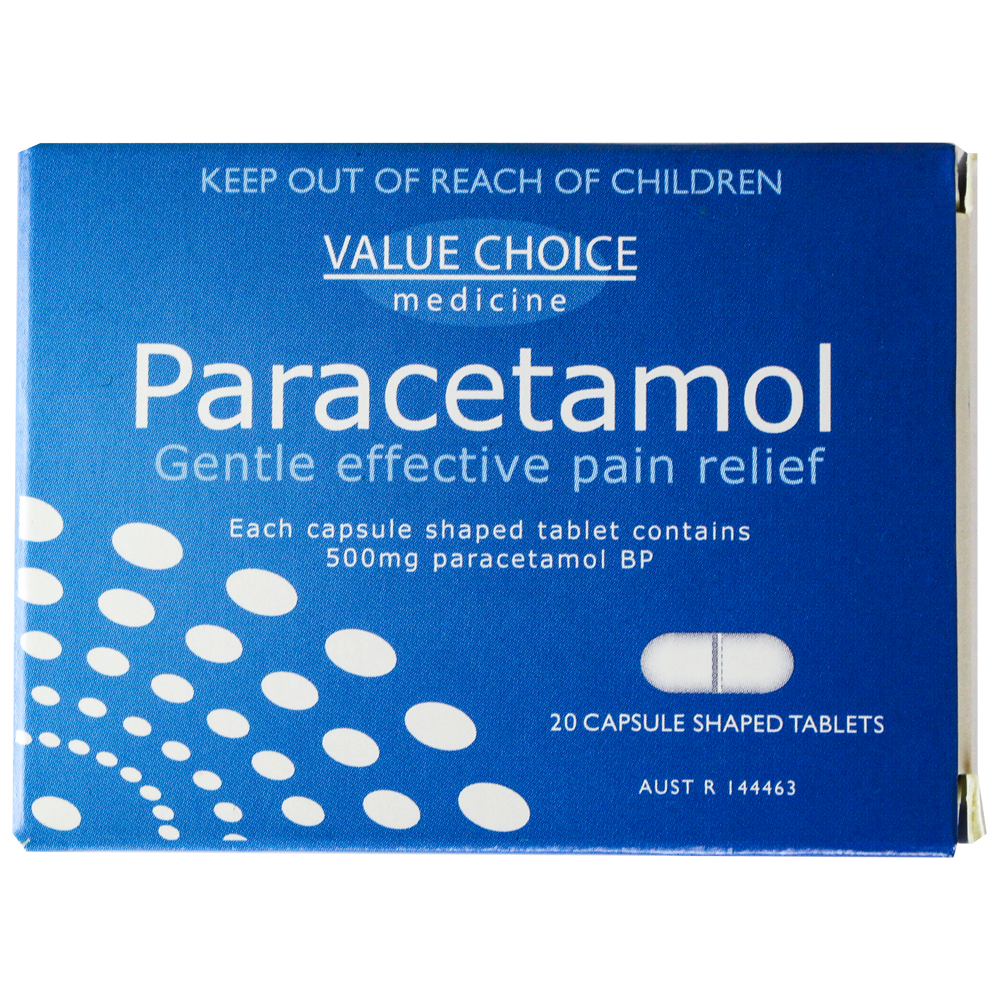 Paracetamol 500mg Comprimidos Caixa/20