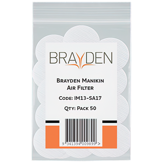 BRAYDEN Manikin Air Filter - Adult Pack/50