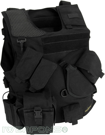 IWEAPONS® Combat Bulletproof Vest IIIA / 3A – Holster Model – Green