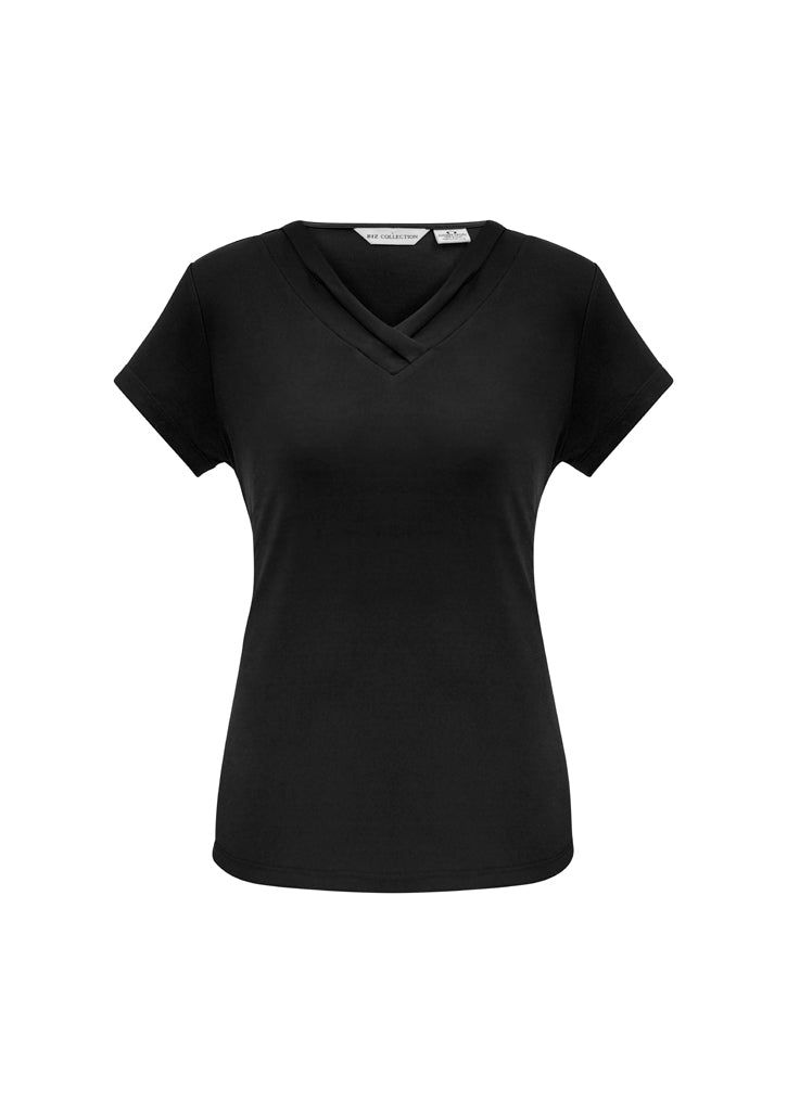 Top feminino de manga curta Lana