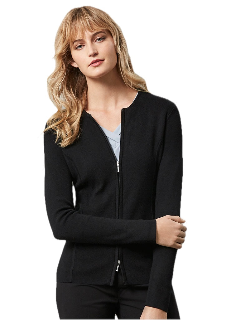 Womens 2-Way Zip Cardigan