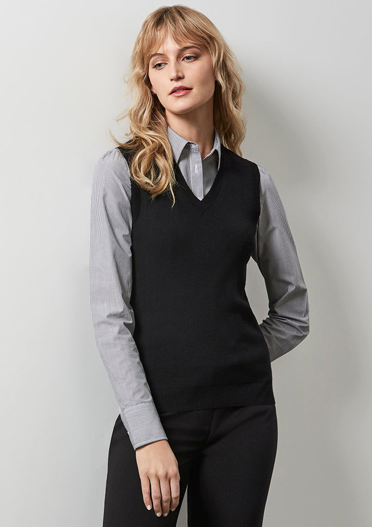 Rompi Rajut V-Neck Wanita