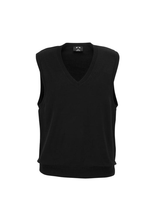 Colete feminino de malha com decote em V
