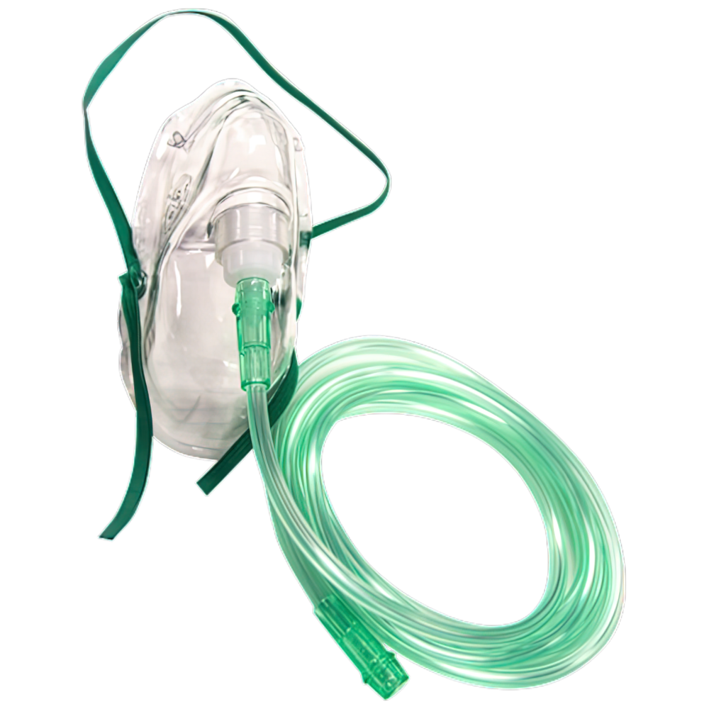 Masker Terapi Oksigen dengan Selang 2M - Dewasa