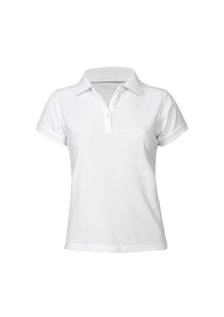 Polo feminino neon de manga curta