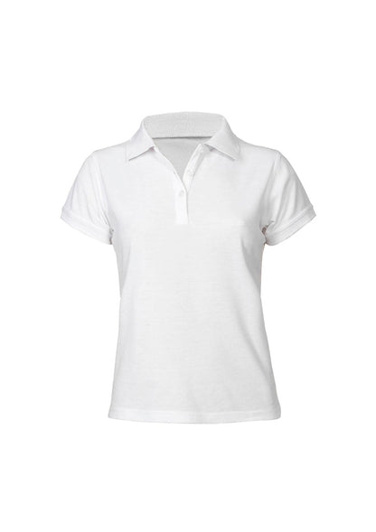 Polo feminino neon de manga curta