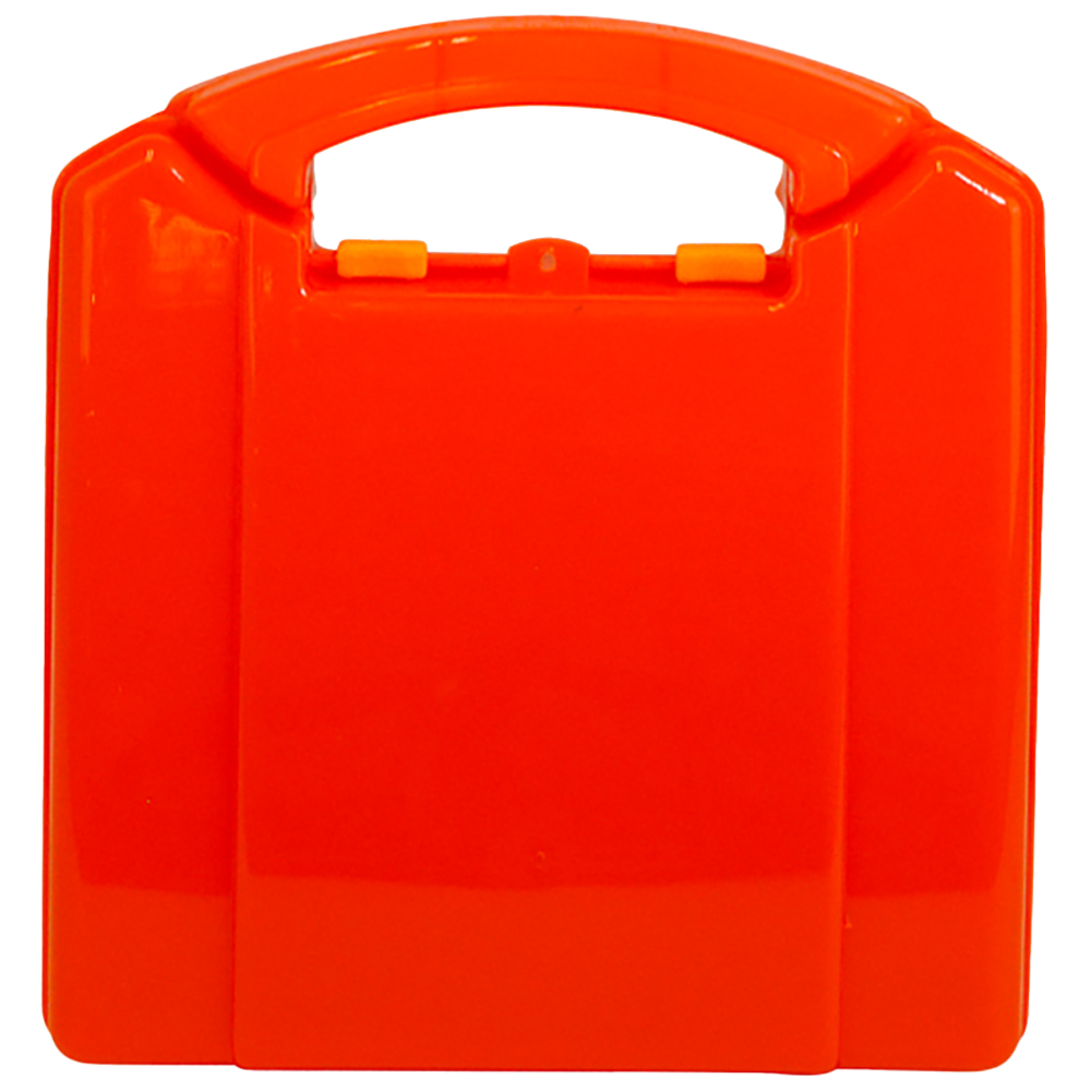 AEROCASE Kotak Plastik Kecil Oranye Rapi 19 x 17,5 x 7cm