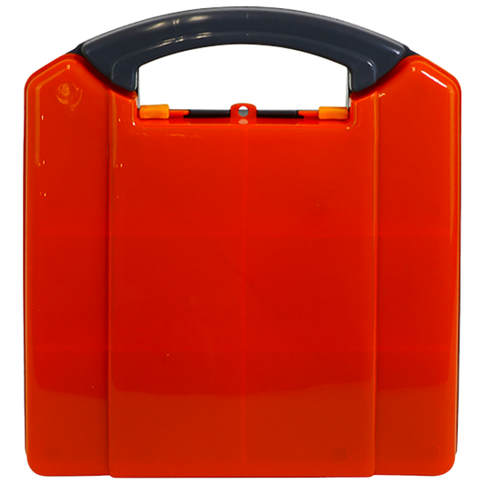AEROCASE Small/Medium Orange and Grey  Neat Plastic Case 25.5 x 23.5 x 9cm