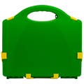 AEROCASE Caixa de plástico média/grande verde e amarela 34 x 28 x 10 cm