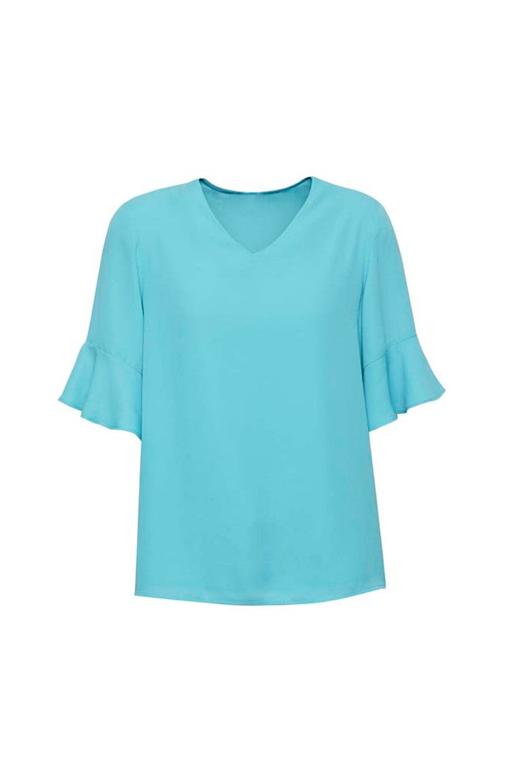 Blus Wanita Aria Lengan Beralur