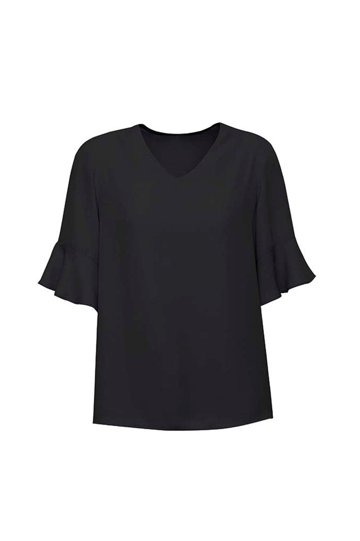 Blus Wanita Aria Lengan Beralur