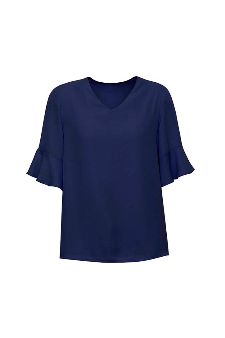 Blus Wanita Aria Lengan Beralur