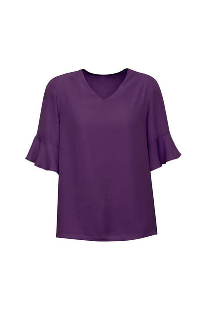 Blus Wanita Aria Lengan Beralur