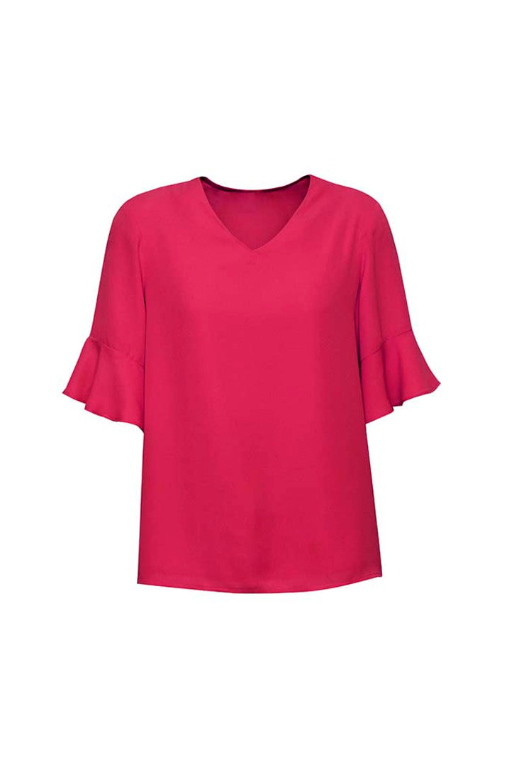 Blus Wanita Aria Lengan Beralur