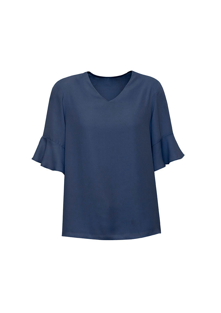 Blus Wanita Aria Lengan Beralur