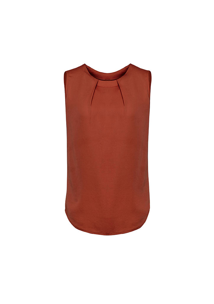 Blus Lipit Tanpa Lengan Wanita Estelle