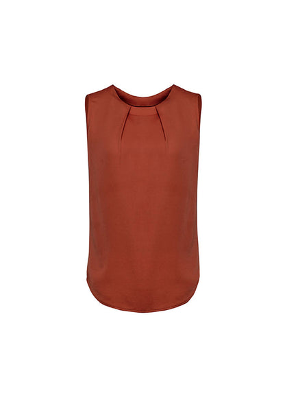 Blus Lipit Tanpa Lengan Wanita Estelle