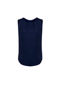 Blusa feminina Estelle com pregas sem mangas