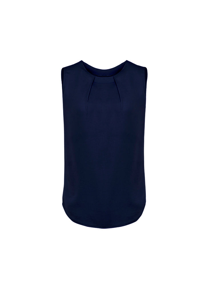 Blus Lipit Tanpa Lengan Wanita Estelle