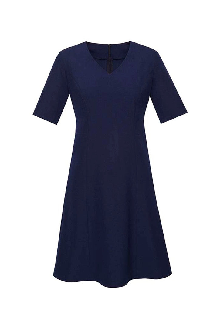 Vestido midi feminino de manga curta estendida Siena