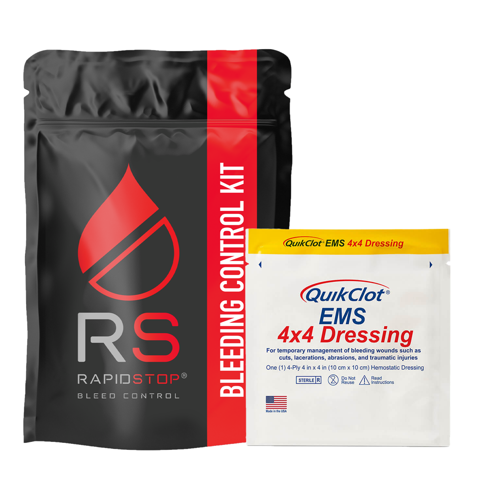 Kit Kontrol Pendarahan RAPIDSTOP - Kantong Plastik Kecil, Perban EMS