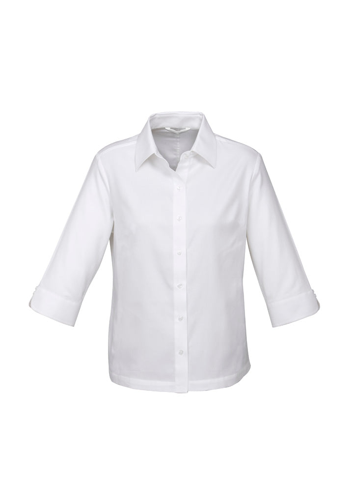 Camisa feminina luxuosa manga 3/4