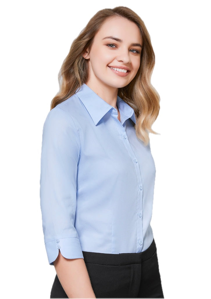 Camisa feminina luxuosa manga 3/4
