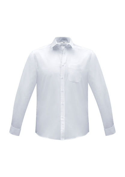Camisa euro masculina de manga comprida