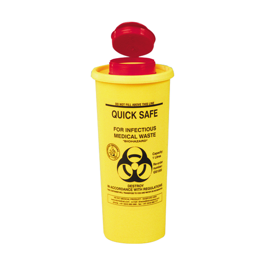 AEROHAZARD Sharps Disposal Container 1L