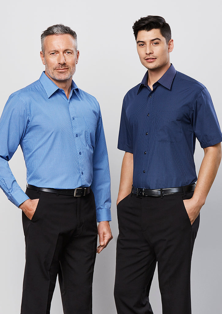 Camisa masculina de manga curta Micro Check