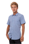 Kemeja Lengan Pendek Gingham Modern