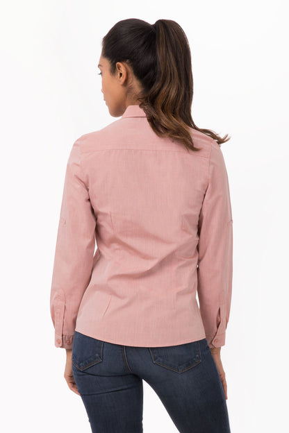 Camisa feminina moderna em cambraia