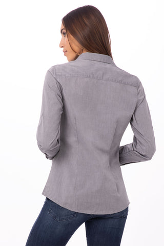 Modern Chambray Dress Shirt Womens